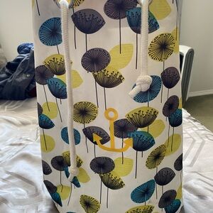 Colorful Anchor Print Tote Bag